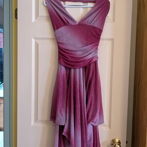 Elegant Sparkling High Low Dress